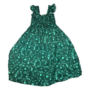 Hill House Green Floral midi Dress